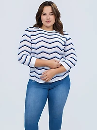 Long-sleeve pullover sweater