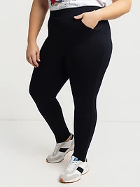 Semi-fitted pull-on pants