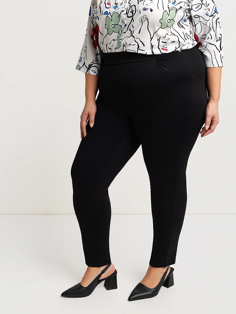 Pantalon semi-ajusté à enfiler