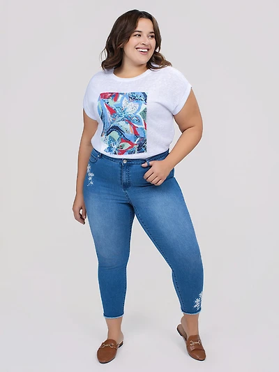 Jean skinny ajusté à la cheville