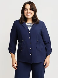 Semi-fitted blazer