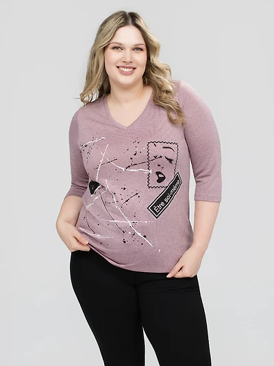 3/4-sleeve t-shirt