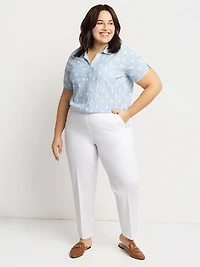 Pantalon habillé droit à enfiler - Petite