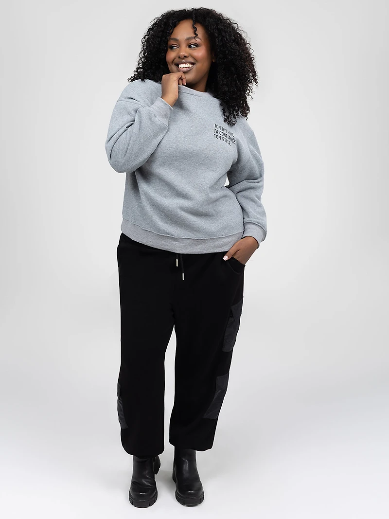 Long-sleeve loose fit t-shirt