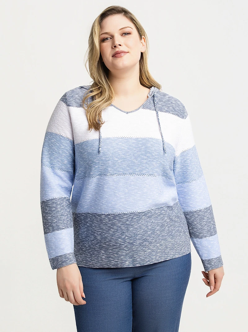 Long-sleeve pullover sweater