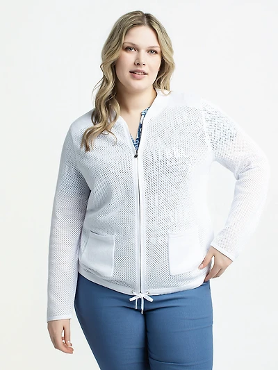 Cardigan en tricot ample à manches longues