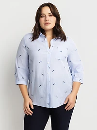 Blouse à manches 3/4 avec boutons