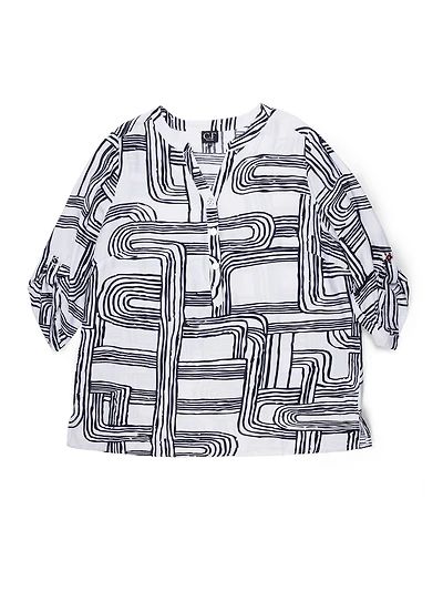 3/4-sleeve blouse