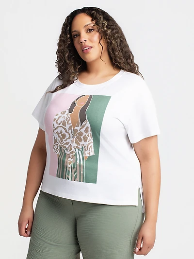 Loose short-sleeve t-shirt