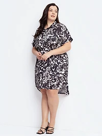 A line midi knit dress