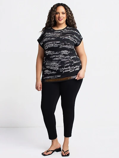 Pantalon droit à enfiler - Petite