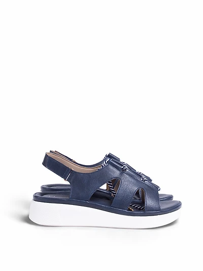 Sandales à talons compensés