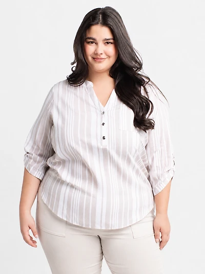 Blouse à manches 3/4
