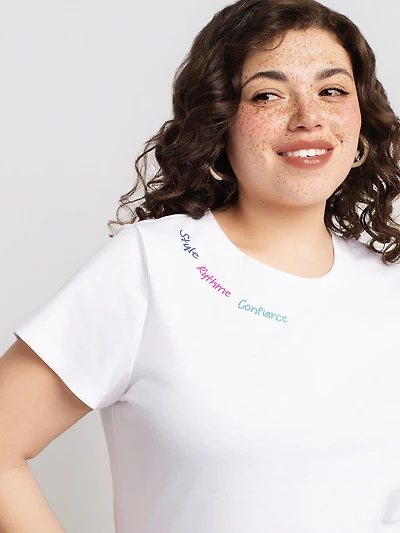 T-shirt ample à manches courtes