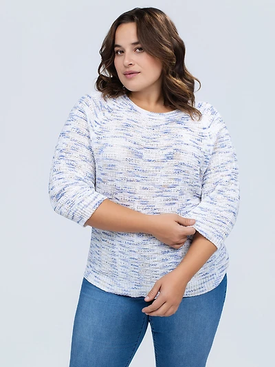 Long-sleeve pullover sweater