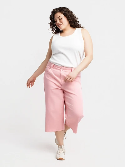 Straight casual pull-on capri