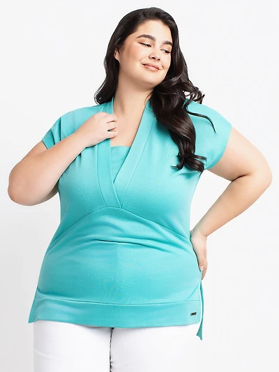 Short-sleeve loose tunic