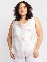 Semi-fitted tank top