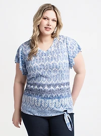 Tunique à manches courtes