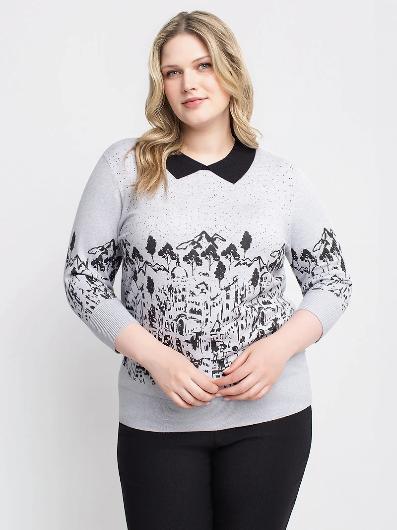 Pull à manches 3/4