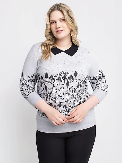 Pull à manches 3/4