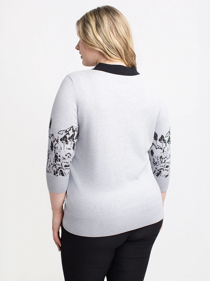 Pull à manches 3/4