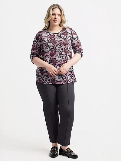 3/4-sleeve tunic