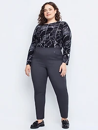 Pantalon étroit ajusté à enfiler - Petite