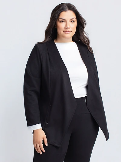 Long-sleeves knit vest