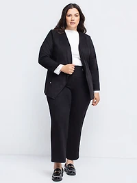 Pull-on wide-leg pants - Petite