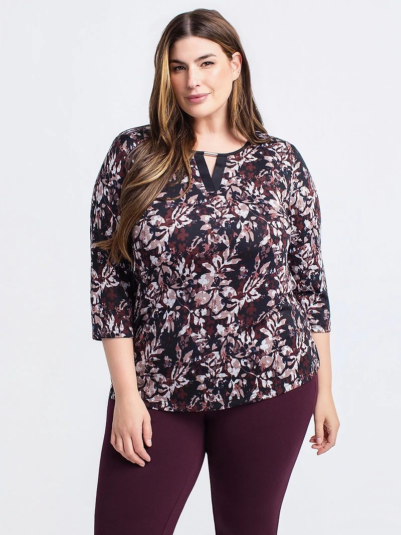 3/4-sleeve top