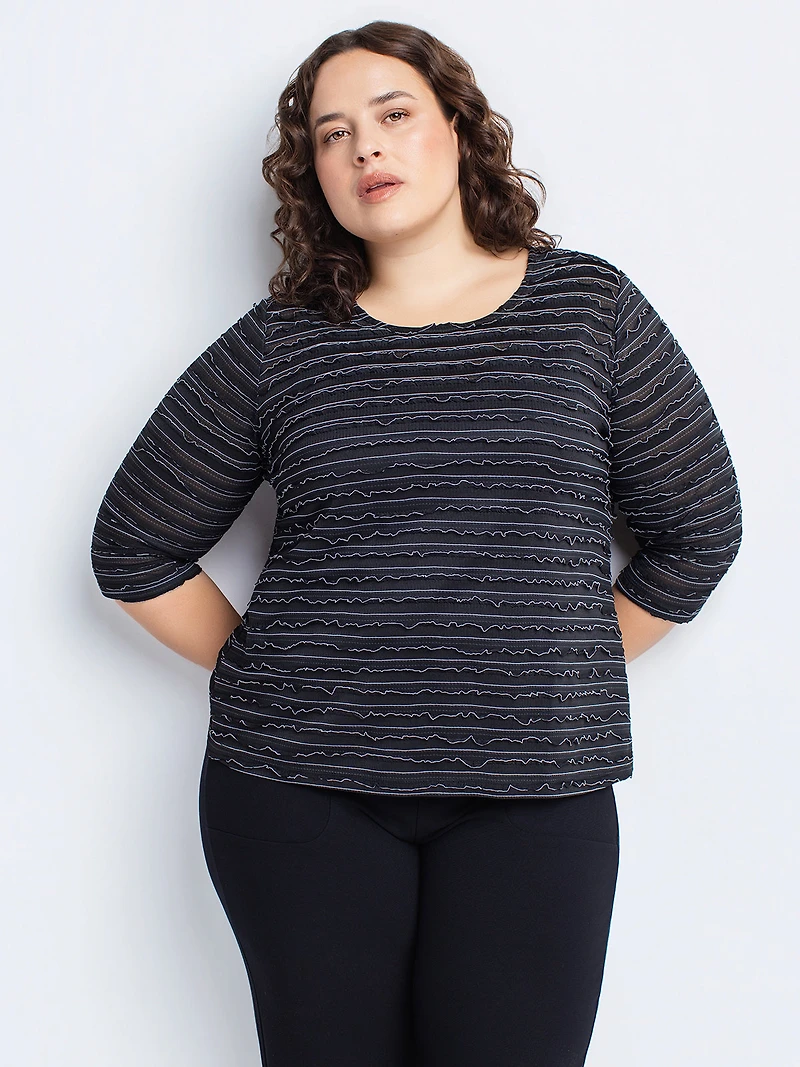 T-shirt à manches 3/4