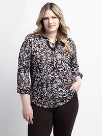 3/4-sleeve tunic