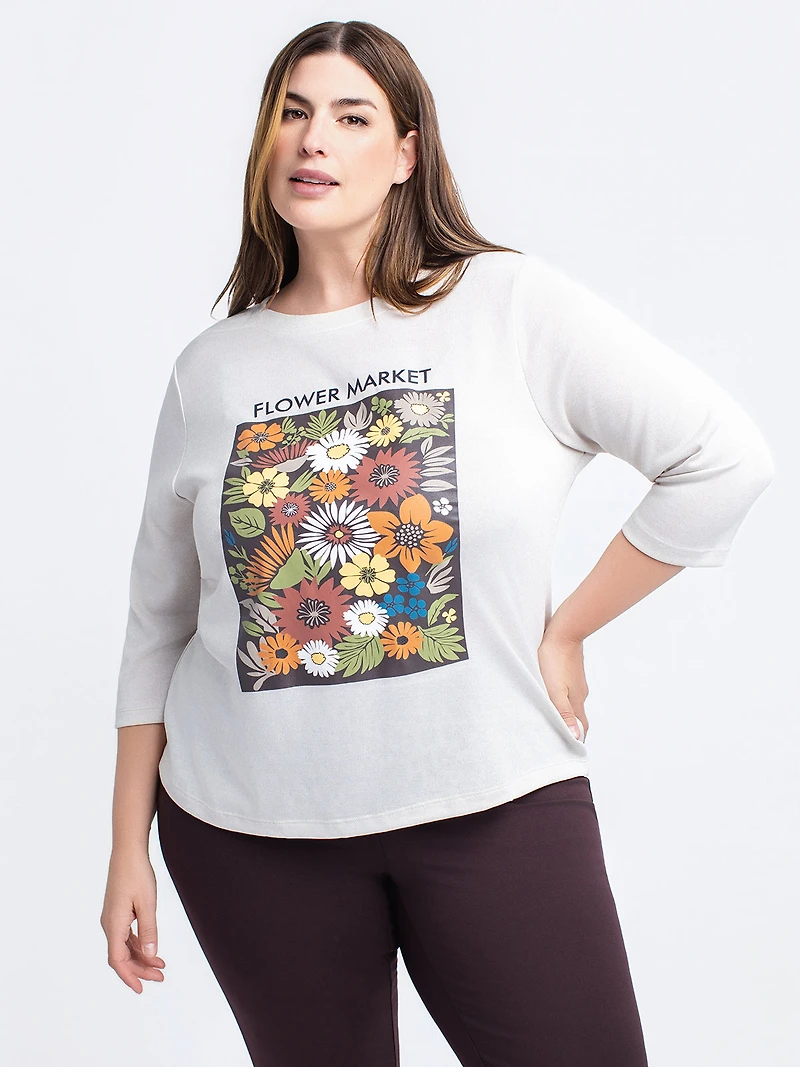 3/4-sleeve T-shirt