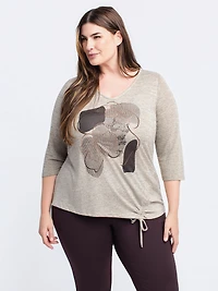 T-shirt à manches 3/4
