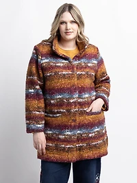 Veste longue en tricot