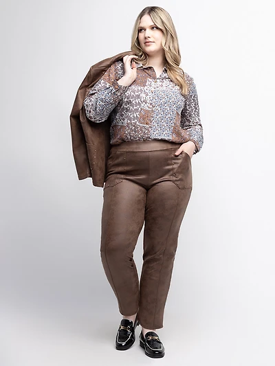Pantalon étroit ajusté à enfiler - Petite