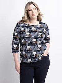 T-shirt à manches 3/4