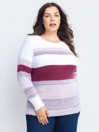 Long-sleeve pullover sweater