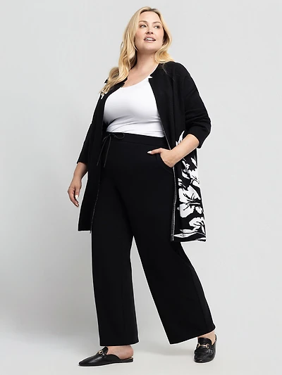 Casual wide-leg pants - Petite