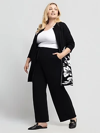 Casual wide-leg pants - Petite
