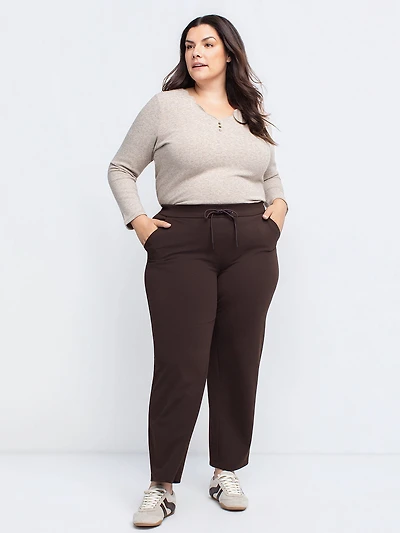 Pantalon décontracté jambe large - Petite
