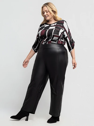 Pantalon habillé ajusté à enfiler - Petite