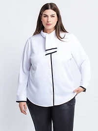 Blouse à manches longues avec boutons