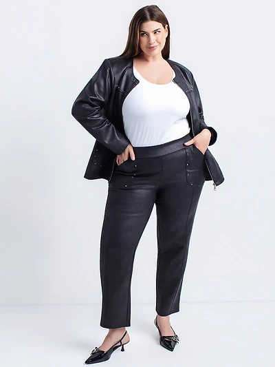 Slim fitted pull-on pant - Petite
