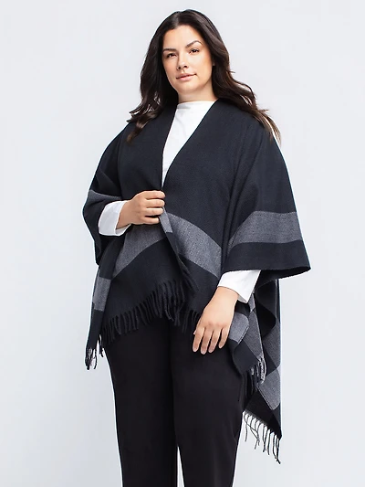 Poncho en tricot