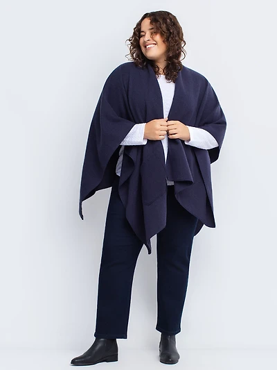 Poncho en tricot
