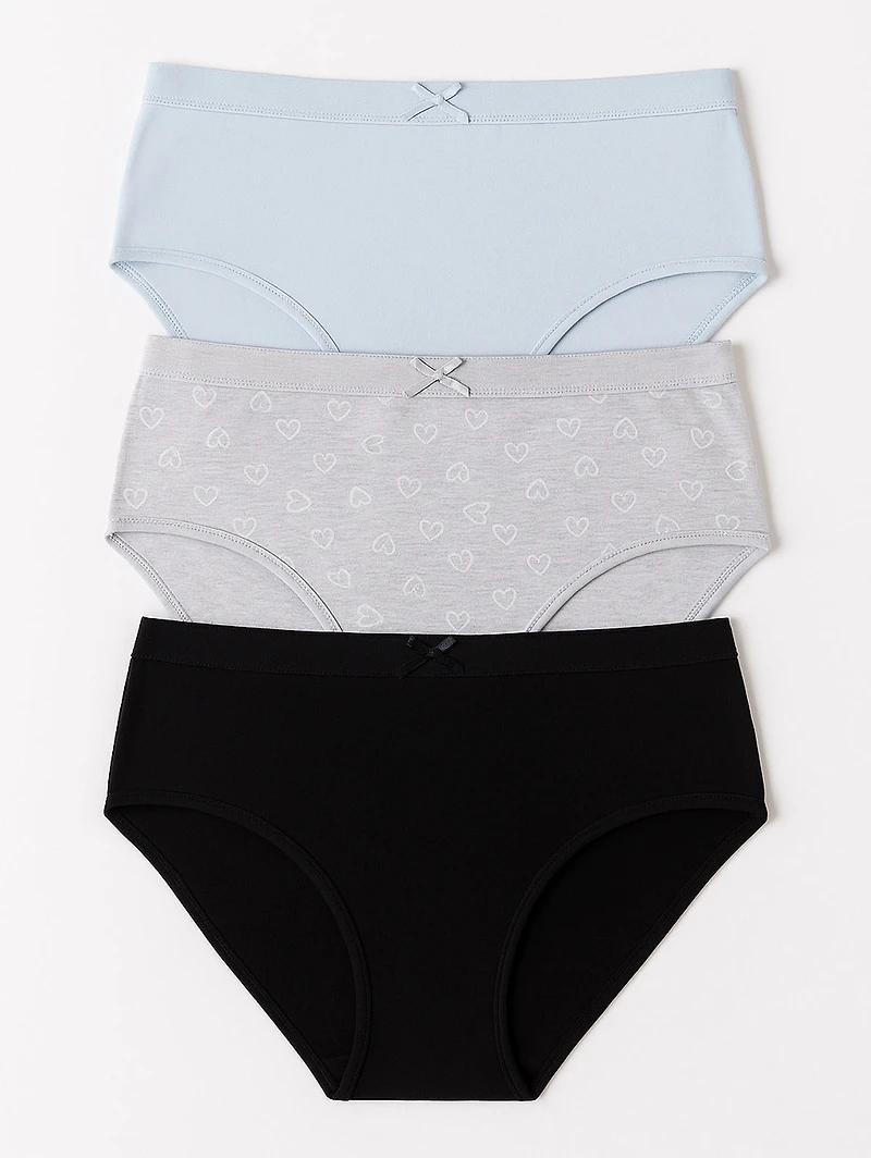 Pack of 3 cotton blend briefs