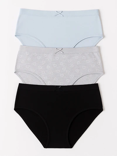 Pack of 3 cotton blend briefs