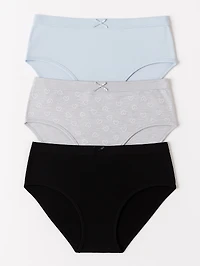 Pack of 3 cotton blend briefs